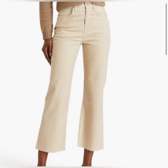 FRAME Le Jane Crop Striped Straight-Leg Jeans NWT SZ 26 ✨✨🔥🔥 - Picture 5 of 7